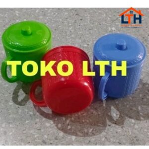 1-1552-1.jpg MUG ULIR TUTUP CANGKIR GELAS GAGANG WARNA 12 CM WITASTAR PLASTIK