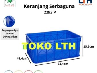 CONTAINER BOX INDUSTRI 2293 P GREEN LEAF KOTAK BOX WADAH SERBAGUNA 2293P