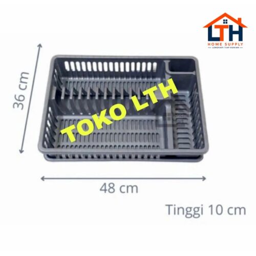 1-1556-1.jpg RAK PIRING NAMPAN PLASTIK SILVER ABU PENGERING PIRING GELAS