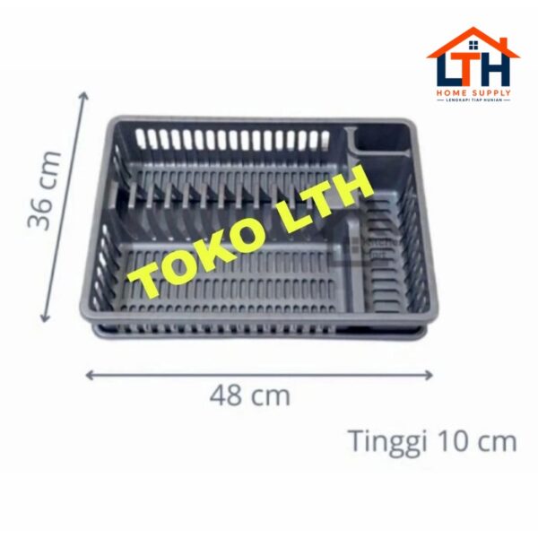 1-1556-1.jpg RAK PIRING NAMPAN PLASTIK SILVER ABU PENGERING PIRING GELAS