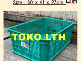 1-1561-1.jpg CONTAINER KERANJANG INDUSTRI BOX SERBAGUNA 9204L ATARI GREEN LEAF 9204 KRAT PLASTIK