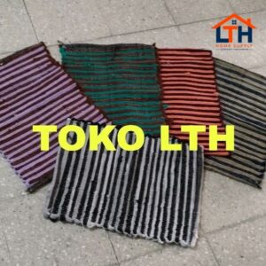 1-1562-1.jpg KESET KAKI LANTAI ANYAM ANYAMAN RAJUT TENUN SALUR RANDOM