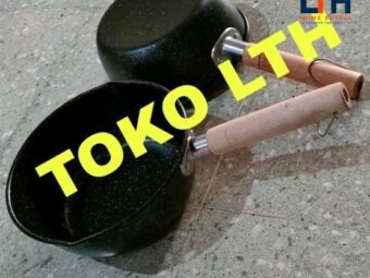 PANCI SUSU MIE GAGANG KAYU MILKPOT TEBAL HITAM