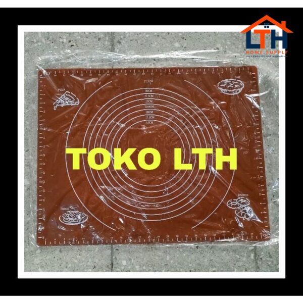 1-1570-1.jpg ALAS ADONAN MAT KUE SILIKON TATAKAN BAKING ROTI SILICONE 50 x 40 CM