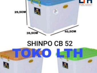 1-1577-1.jpg CONTAINER BOX 52 LITER CARAVAN CB52 SHINPO SIP 142 CB 52 KOTAK BOX STORAGE RODA SIP142