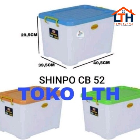 1-1577-1.jpg CONTAINER BOX 52 LITER CARAVAN CB52 SHINPO SIP 142 CB 52 KOTAK BOX STORAGE RODA SIP142
