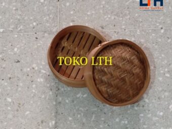 1-1578-1.jpg KLAKAT BAMBU DIMSUM 13 CM +TUTUP / KUKUSAN WADAH TEMPAT KERANJANG DIM SUM