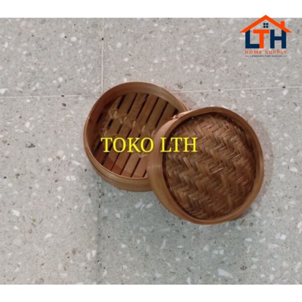 1-1578-1.jpg KLAKAT BAMBU DIMSUM 13 CM +TUTUP / KUKUSAN WADAH TEMPAT KERANJANG DIM SUM