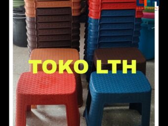 KURSI BANGKU PENDEK SEGI JONGKOK TANGGUNG MOTIF ROTAN ANYAMAN TABITHA