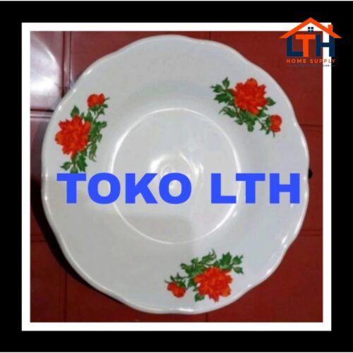 1-1584-1.jpg PIRING TATAKAN KERAMIK 6 INCH LUCKY KEMBANG PISIN KECIL TATAK PORSELEN