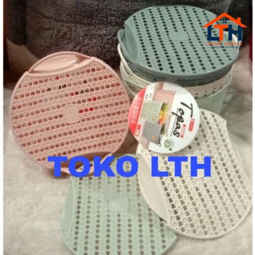1-1585-1.jpg Keranjang Bulat+Tutup - Clio