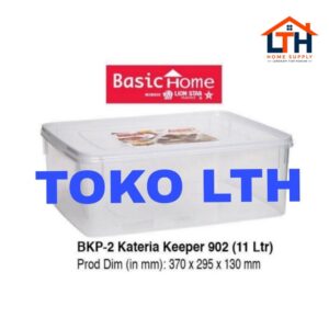 1-1586-1.jpg KOTAK TEMPAT DONAT KUE MAKANAN 11 LTR KATERIA KEEPER 902 BKP-2 BASIC HOME LS
