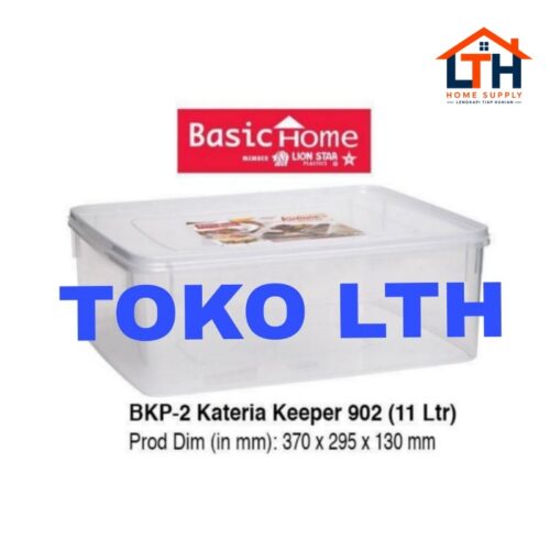 1-1586-1.jpg KOTAK TEMPAT DONAT KUE MAKANAN 11 LTR KATERIA KEEPER 902 BKP-2 BASIC HOME LS