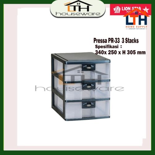 1-159-1.jpg LACI DOKUMEN A4 SUSUN 3 PR 33 KABINET PRESSA CONTAINER A4 LION STAR PR33