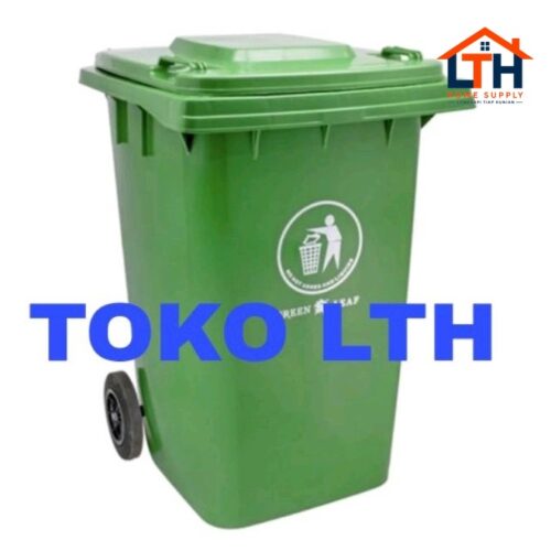 1-1617-1.jpg TEMPAT SAMPAH RODA BIO SEGI 360 LITER GREEN LEAF 2360 TONG SAMPAH DUSTBIN