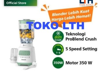 1-1625-1.jpg BLENDER PHILIPS KACA GLASS GELAS 2L 5000 SERIES HR2222 HR 2222 GARANSI RESMI