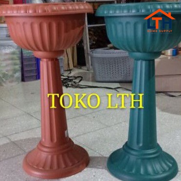 POT BUNGA PIALA KAKI TINGGI - TIARA POT 112  LION STAR FP19 / POT TANAMAN AIR
