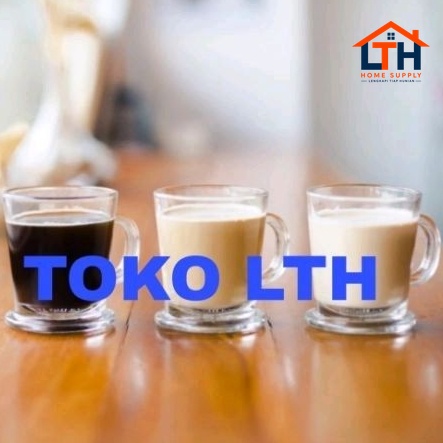 1-1644-1.jpg 6 PCS ARABICA CANGKIR GELAS GAGANG MUG KOPI TEH BELING KACA POLOS CITINOVA