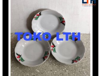 1-1649-1.jpg PIRING MAKAN KERAMIK 8 INCH AYAM JAGO PORCELAIN PORSELEN 8" LUCKY