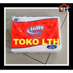 1-1654-1.jpg TISSUE JOLLY NAPKIN KULINER 240 SHEET 1 PLY TISU HAND TOWEL DAPUR SERAP MINYAK