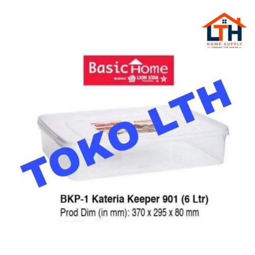 1-1662-1.jpg KOTAK TEMPAT KUE DONAT 6 LTR KATERIA KEEPER 901 BASIC HOME LION STAR BKP-1