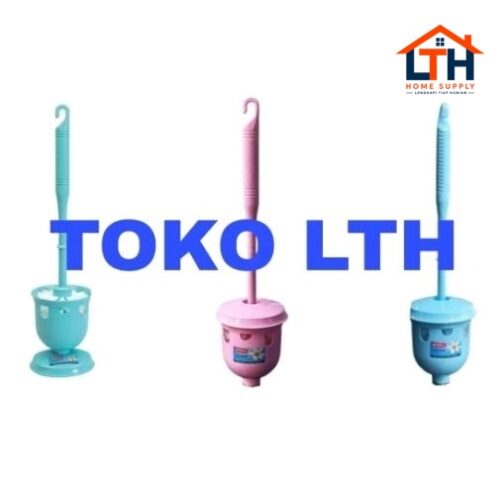 SIKAT WC TEMPAT WADAH LIVINA TOILET BRUSH 120 WITH POT BO-5 LION STAR BO5 LS
