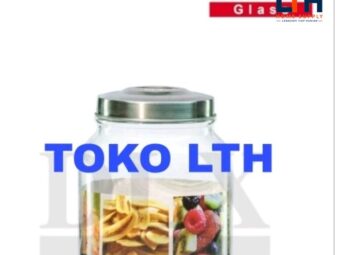 1-1687-1.jpg TOPLES KACA KERUPUK MANISE 2 SEAL 9.5 LTR DLX GLASS JAR CANISTER POLOS