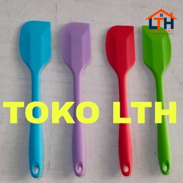 1-1698-1.jpg SPATULA SILIKON SUTIL SENDOK KUE ROTI BAKING ADONAN SCRAPER SILICONE FOOD GRADE BESAR