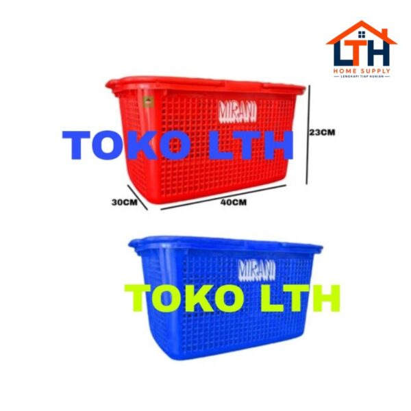 KERANJANG PASAR BELANJA MIRANI BASKET JINJINGAN SERBAGUNA SUPERMARKET KOTAK TAS PARCEL