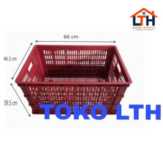 1-1703-1.jpg CONTAINER KERANJANG INDUSTRI BOX WADAH SERBAGUNA WARNA KRAT LUBANG