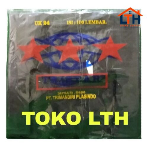 KANTONG KRESEK PLASTIK SAMPAH HITAM TRISTAR 24 30 TRASH BAG