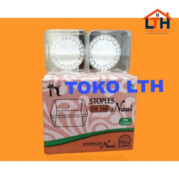 12 PCS TOPLES KUE KERING SEGI NUAI SN168 KOTAK DESSERT BOX SN 168