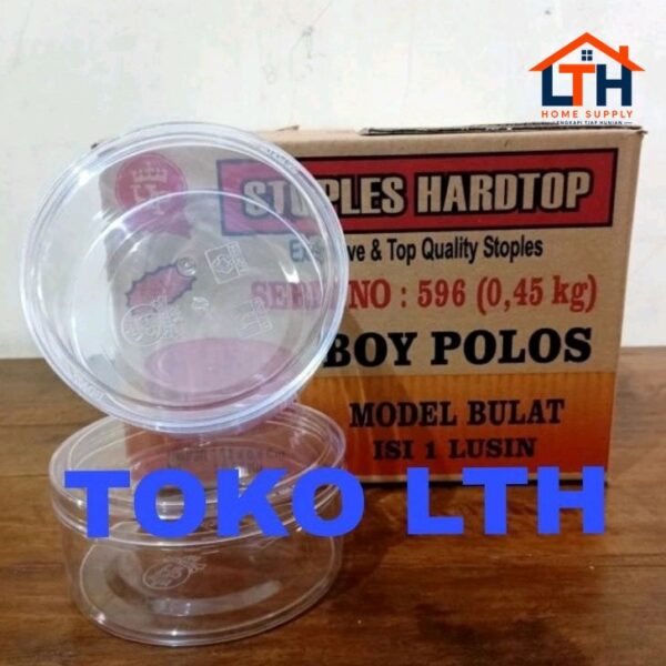 12 PCS TOPLES KUE KERING LEBARAN BULAT HARDTOP 596 BOY POLOS 450 GRAM
