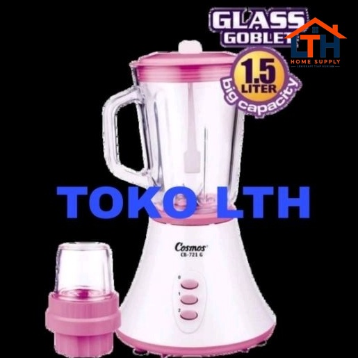 1-1721-1.jpg BLENDER COSMOS 2 IN 1 GELAS KACA BELING CB 721G CB721G CB 721 G 1.5 LTR