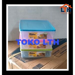 1-1731-1.jpg KOTAK SEGI SERBAGUNA 2800 ML MIKU HOMMY PLASTIK BOX WADAH KUE LAPIS TRANSPARAN