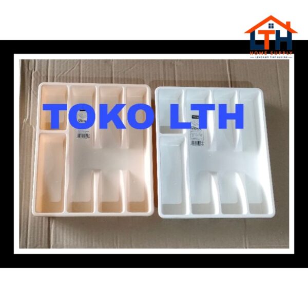 1-1735-1.jpg TEMPAT SENDOK GARPU SEKAT 5 WADAH PEMBATAS LACI CUTLERY TRAY VIENA