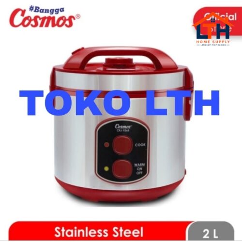 1-1743-1.jpg COSMOS MAGIC COM RICE COOKER CRJ 9368 STAINLESS STEEL 2 LTR PENANAK NASI