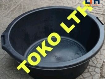1-1766-1.jpg BASKOM KARET ANTI PECAH KUPING GAGANG 28" JOLANG HITAM BAK KARET EMBER