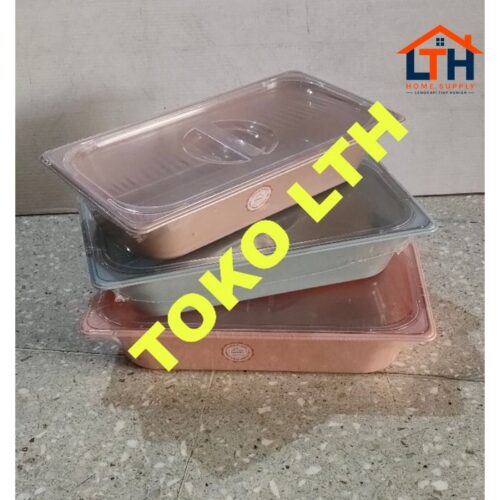 1-1781-1.jpg WADAH SAJI SEGI TUTUP PLASTIK MAGENTA M HOMMY 1116 SEALWARE 2300 ML FOOD PAN GASTRONOM