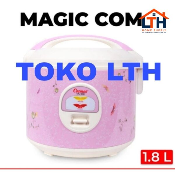 1-1787-1.jpg COSMOS MAGIC COM RICE COOKER CRJ 3301 PENANAK NASI 1.8 LITER