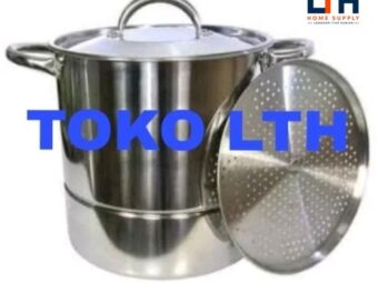 1-1807-1.jpg DANDANG STAINLESS 40 QT SUPRA PANCI STOCKPOT STEAMER KUKUSAN SARANG LANGSENG