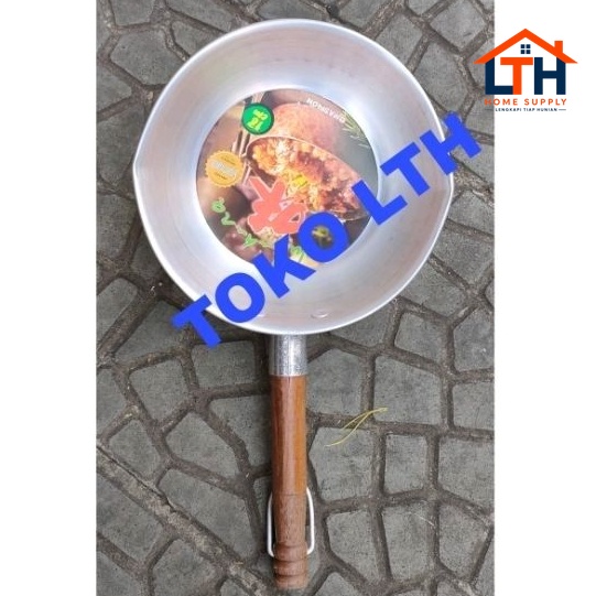 PANCI SUSU MIE GAGANG KAYU MASPION JAWA YUKIHIRA POLOS ALUMINIUM MILK SAUCEPAN
