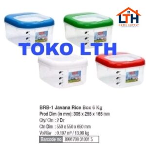 1-1816-1.jpg Rice Box 6kg Javana BRB1 Basic Home - Lion Star