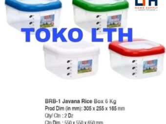 1-1816-1.jpg RICE BOX JAVANA 6 KG TEMPAT BERAS KOTAK SERBAGUNA BRB-1 BASIC HOME LS BRB1