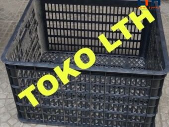 1-1817-1.jpg CONTAINER KERANJANG INDUSTRI BOX WADAH SERBAGUNA KRAT LUBANG HITAM
