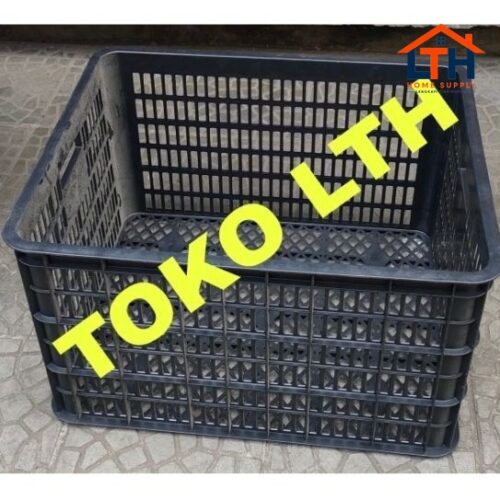 1-1817-1.jpg Container Keranjang Industri Box Wadah Serbaguna Krat Lubang Hitam