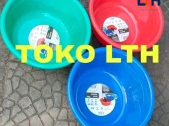 BASKOM BULAT BUNDAR JOLANG TORRENTE 14" 20 " EMBER BAK CUCI PLASTIK ATARI 9837 9840 GREEN LEAF
