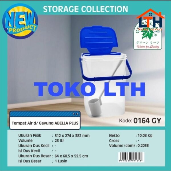 Toples Segi  Jinjing +  Gayung 23L Abella TR 0164GY