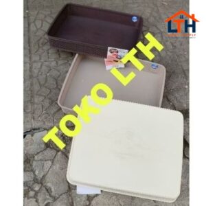 763 KERANJANG BOX KOTAK WADAH LACI ORGANIZER 763 WILLOW GREEN LEAF MULTIFUNGSI