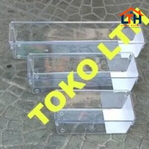 STORAGE TRAY SIMPLY 1380 1381 1382 GREEN LEAF KOTAK WADAH ORGANIZER KULKAS ACRYLIC MIKA